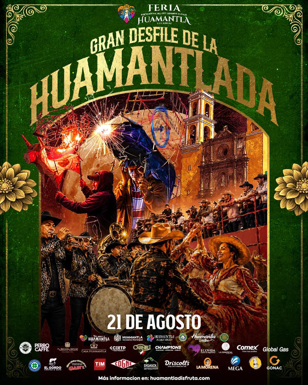 Gran Desfile de Huamantlada iluminará esta noche las calles de Huamantla